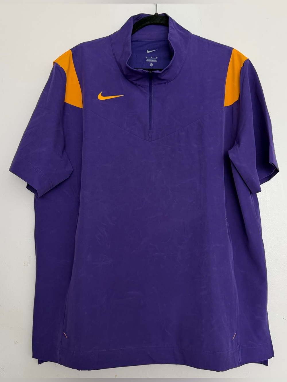 Men’s Nike Short Sleeve Coach Jacket Purple 546 Size XL